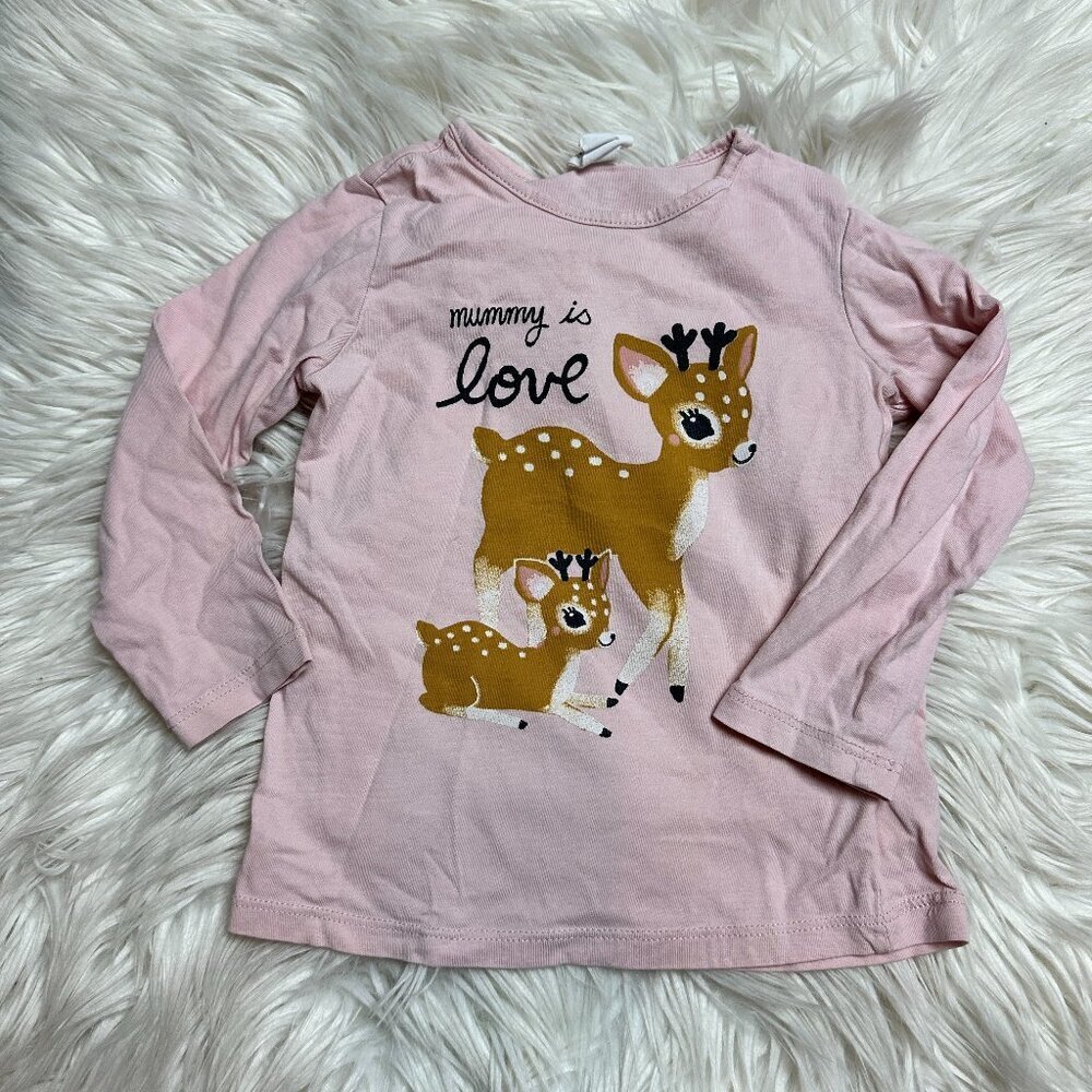 H&M deer shirt size 1.5-2Y // 3533